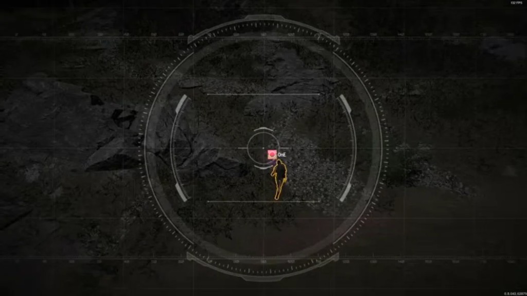 Complete SCUM Cheats Setup Guide SCUM night gameplay screenshot with orange player ESP outline and nickname label