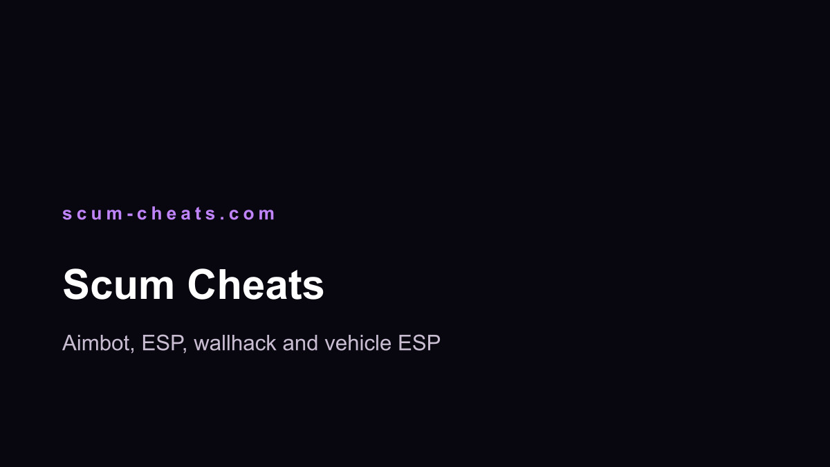 Scum Cheats Support Scum cheats support artwork
